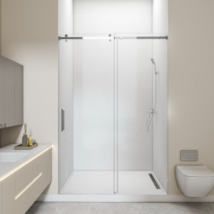 Waterproof shower glass enclosure installation in Muscat and Sohar Oman 2 - تركيب حوض است… – glass shower screen installation – Al Noor Mus…