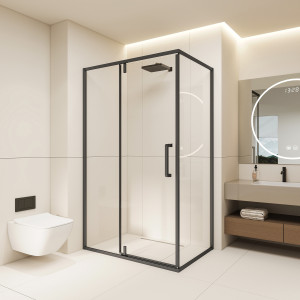 Waterproof shower glass enclosure installation in Muscat and Sohar Oman 3 - تركيب حوض است… – glass shower screen installation – Al Noor Mus…