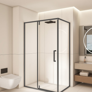 Waterproof shower glass enclosure installation in Muscat and Sohar Oman 7 - تركيب حوض است… – glass shower screen installation – Al Noor Mus…